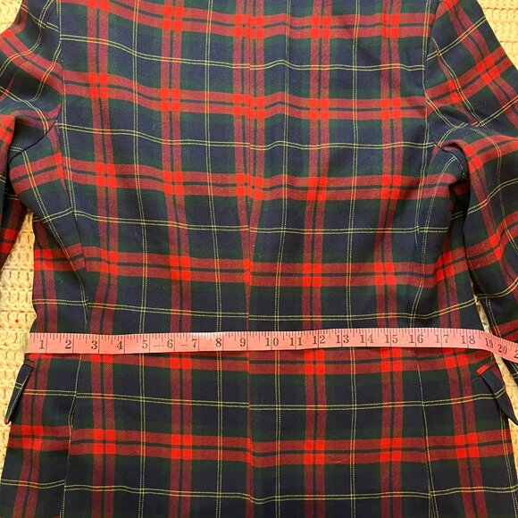 Vintage Fioravanti Tartan Plaid Sport Coat w/ Firmin London Gold Buttons 42 Reg - Picture 12 of 16